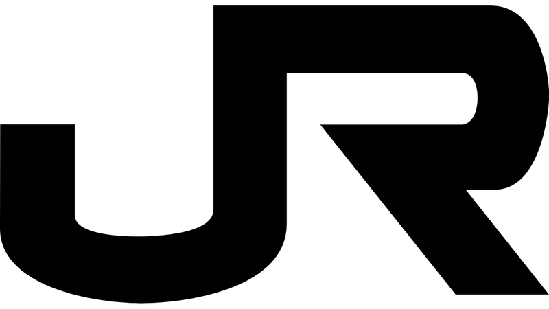 The logo of Japan Railways Company (JR)