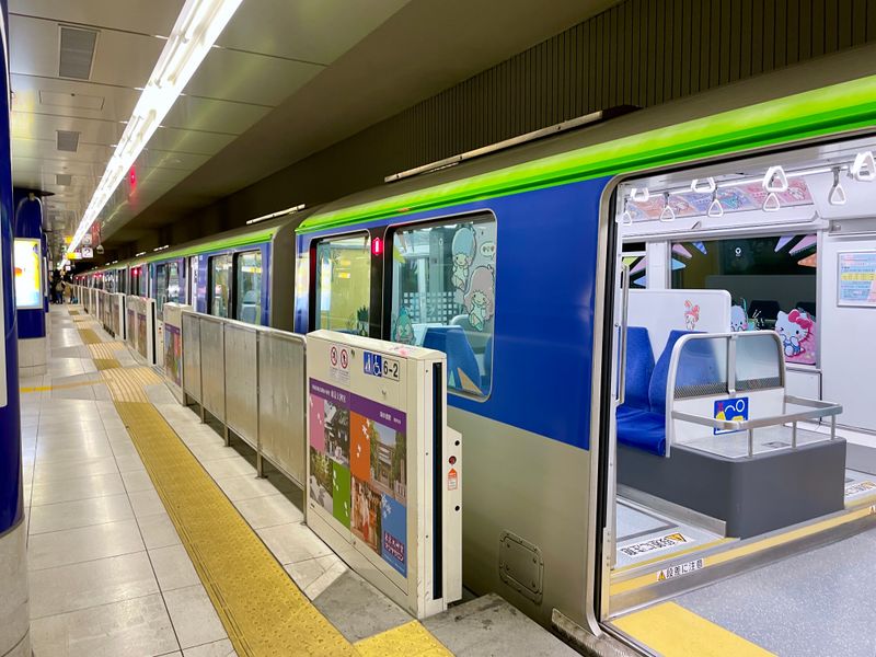 Tokyo Monorail train at Haneda Airport