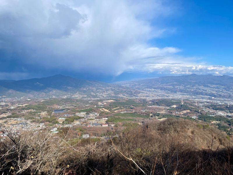 The landscape from the top of the mountain